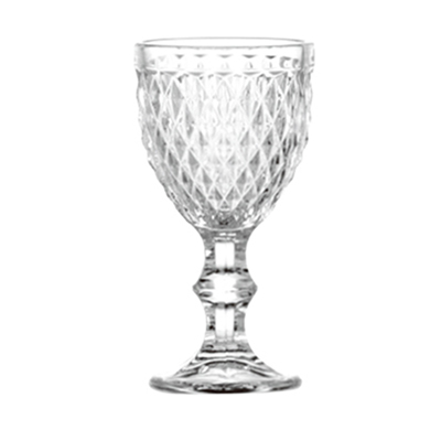 Vintage Lattice Pattern Glass Cup