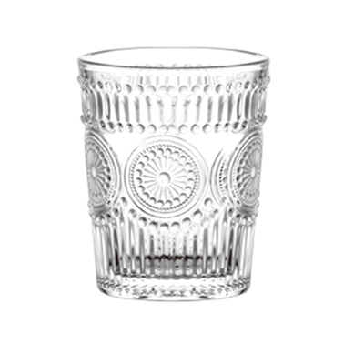 Vintage sunflower embossed tumbler