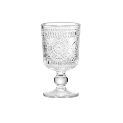 Sunburst Glass Goblet