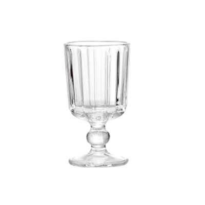 Paneled Stemmed Glass