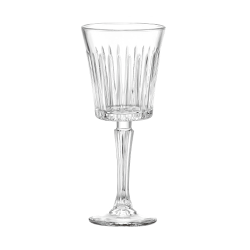 Cut crystal wine glass