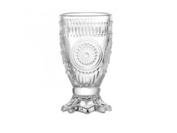 Sunburst Pattern Glass Cup