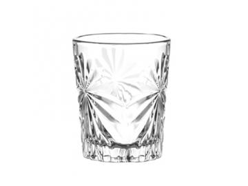 Embossed starburst drinking glass