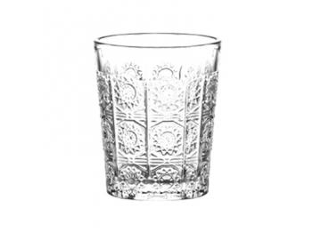 Vintage geometric cut glass tumbler