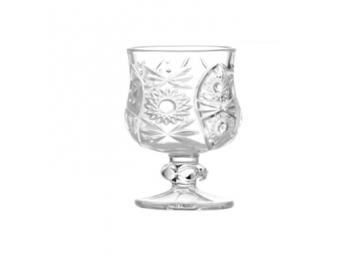 Starburst Etched Stemmed Glass