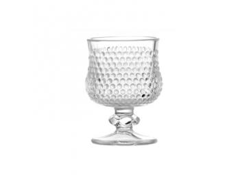 Bubble Dot Embossed Stemmed Glass