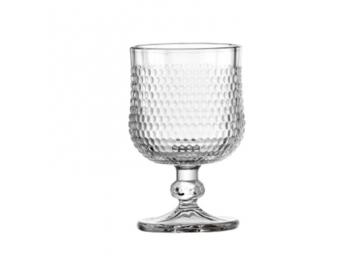 Bubble Dot Embossed Stemmed Glass