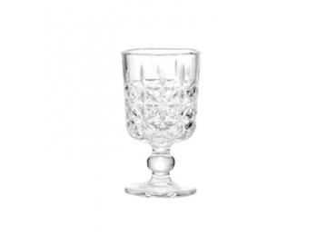 Diamond Cut Glass Goblet