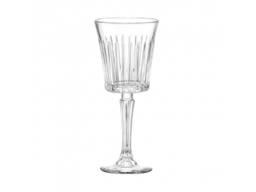 Cut crystal wine glass